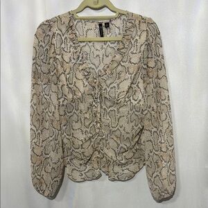 Snake Print Women's Blouse